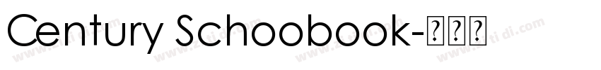 Century Schoobook字体转换
